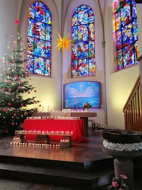 Die Kirche wird zu einem Lichtermeer. Fotos: Havenkirche