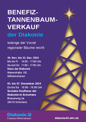 Plakat Verkauf Weihnachtsbäume