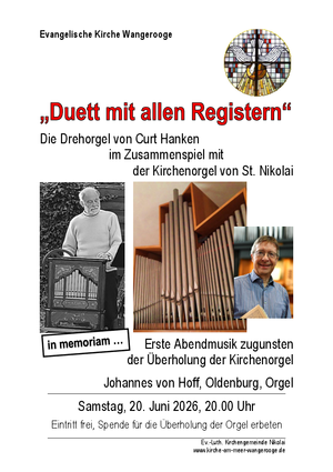 Konzert mit Johannes von Hoff würdigt Insulaner Curt Hanken