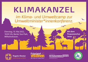 Plakat zur Klimakanzel